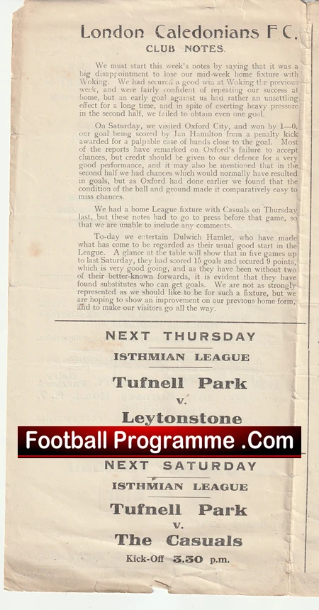 London Caledonians v Dulwich Hamlet 1930 - 1930's - Image 4
