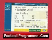 Everton v Manchester United 2005 – Match Ticket