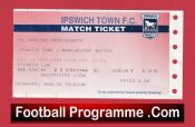 Ipswich Town v Manchester United 1994 – Match Ticket