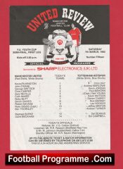 Manchester United v Tottenham 1992 – Youth Cup Semi Final + Ryan Giggs + Beckham