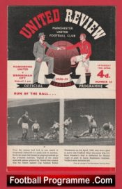 Manchester United v Birmingham City 1959 – Man United