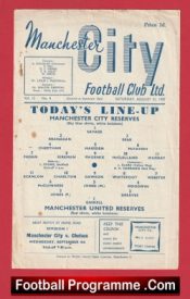 Manchester United v Manchester City 1957 Reserves Bobby Charlton