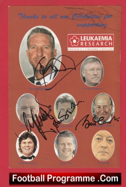  Sammy McIlroy Testimonial Benefit Match Signed Man Utd Football Programme .COM Football Programmes Memorabilia