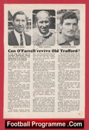 Manchester United Bobby Charlton Signed Page Plus Others 1970s