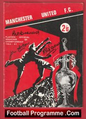 Manchester United Championship Souvenir 1966 – 1967 Multi Signed