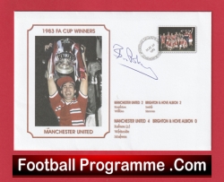 Manchester United Bryan Robson Autographed Signed FDC First Day Cover 1983