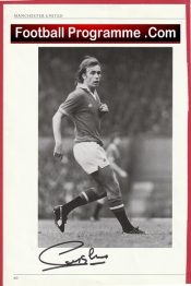Manchester United Sammy McIlroy Autographed Signed Picture Man Utd
