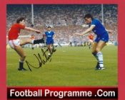 Manchester United Norman Whiteside Signed Picture Man Utd 1982 – 1989