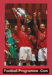 Manchester United Mikael Silvestre Autograph Signed Man Utd
