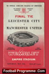 Leicester City v Manchester United 1963 – Cup Final + Photographs