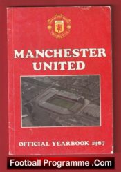 Manchester United Official Yearbook Man Utd 1987