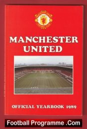 Manchester United Official Yearbook Man Utd 1989