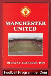 Manchester United Official Yearbook Man Utd 1989