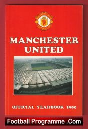 Manchester United Official Yearbook Man Utd 1990