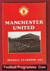 Manchester United Official Yearbook Man Utd 1991