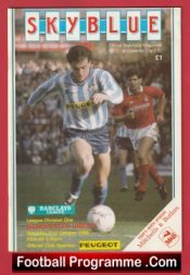 Coventry City v Manchester United 1989