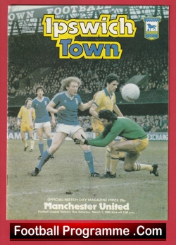  Ipswich Town v Manchester United 1988 Football Programme .COM Football Programmes Memorabilia