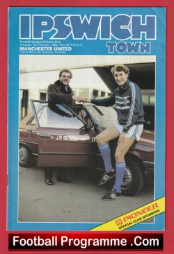  Ipswich Town v Manchester United 1980 - Man Utd Football Programme .COM Football Programmes Memorabilia