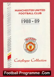 Manchester United Football Club Catalogue Collection Brochure 1988 – 1989