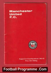 Manchester United Football Club Supporters Handbook 1961 – 1962