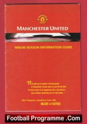 Manchester United Football Club Treble Season Information Guide 1998 – 1999