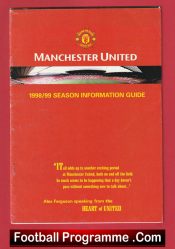 Manchester United Football Club Treble Season Information Guide 1998 – 1999