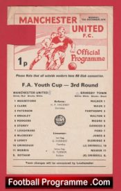 Manchester United v Grimsby Town 1975 – FA Youth Cup