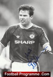 Manchester United Brian McClair Autograph Signed Man Utd