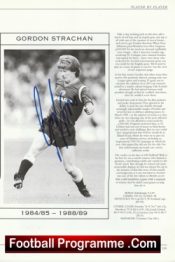 Manchester United Gordon Strachan Autograph Signed Man Utd