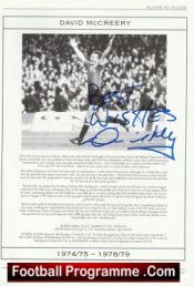 Manchester United David McCreery Autograph Signed Man Utd