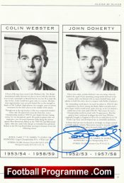 Manchester United John Doherty Autograph Signed Man Utd