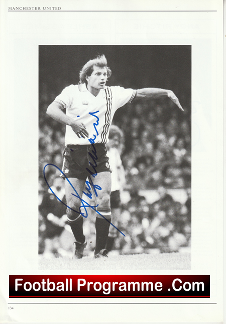 Manchester United Ray Wilkins Autograph Signed Man Utd + Andy Ritchie - Image 2