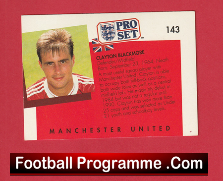 Manchester United Clayton Blackmore Signed Autograph Man Utd Football Card - Image 3