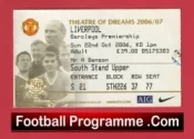 Manchester United v Liverpool 2006 – Match Ticket