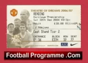 Reading v Manchester United 2006 – Match Ticket
