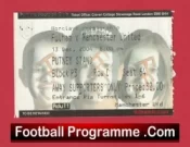 Fulham v Manchester United 2004 – Match Ticket