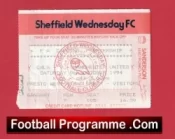 Sheffield Wednesday v Manchester United 1994 – FA Cup Football Ticket