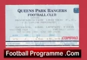 Queens Park Rangers v Manchester United 1994 – Football Ticket