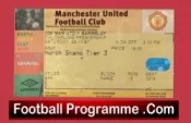 Manchester United v Barnsley 1997 – Match Ticket