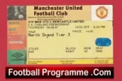 Manchester United v Newcastle United 1997 – Football Ticket