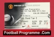 Manchester United v Fulham 2006 – Football Ticket