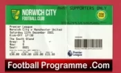 Norwich City v Manchester United 2021 – Football Ticket