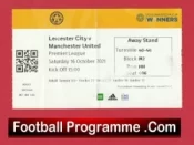 Leicester City v Manchester United 2021 – Football Ticket