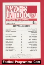 Manchester United v Newcastle United 1982 – Reserves + Clayton Blackmore