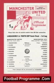 Manchester United v Manchester City 1976 – Youth Cup Semi Final