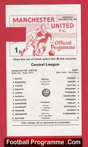 Manchester United v Bury 1974 – Man Utd Reserves