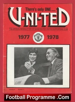  Manchester United Magazine - There's Only One United 1968 - 1978 Football Programme .COM Football Programmes Memorabilia