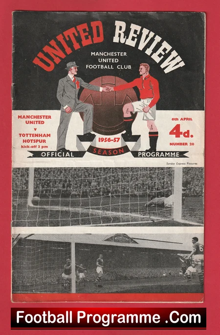Manchester United v Tottenham 1957 - Man Utd Busby Babes - Image 2