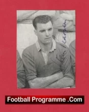 Manchester United Stan Pearson Autographed Signed Picture Man Utd 1950s