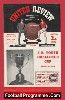  Manchester United v Sunderland 1959 - FA Youth Cup Football Programme .COM Football Programmes Memorabilia